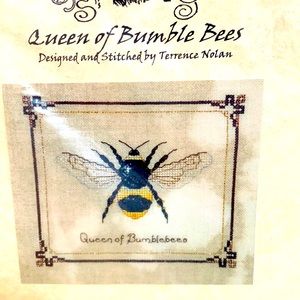 Cross Stitch kit- PROF. FIZZBY’S - Terrance Nolan WEE BEASTIES QUEEN BUMBLEBEE
